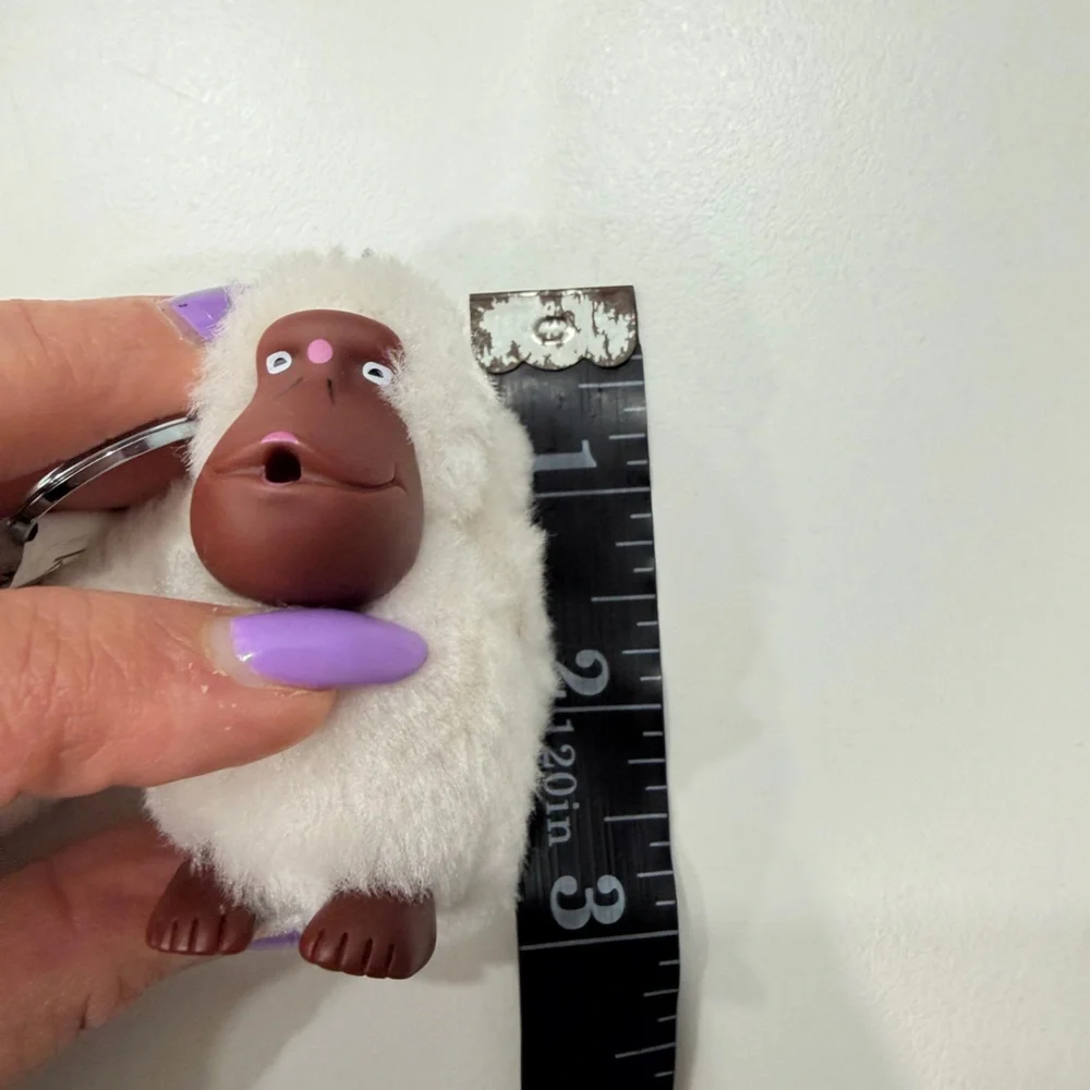 Kipling Monkey Keychain Plush Bag Charm – “PIM” Authentic Cream